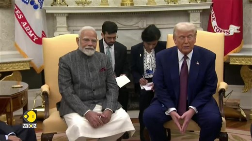 PM Modi's US visit: PM Modi meets US president Donald Trump at White House