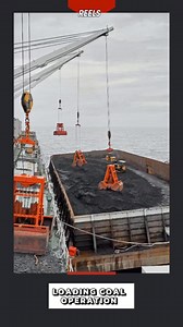 LOADING COAL OPERATION ON THE SHIPS - (BARGE TO VESSEL)⚓️✅️ #reelsfypシ゚ #LoadingCoal #loading #cargo #batubara #reelsfbシ #coal #discharge #barge #vessel #shiploading #bongkarmuat #shiptoship #shipcrane #crane #cranelife #reelsvideoシ #tongkang #transshipment #bulkcargo #grab #bucket #trandingreels #craneoperator #cranevessel #cargoship #mothervessel #discharging #viralreelsシ゚ South Kalimantan, Indonesia | Frn Frianata