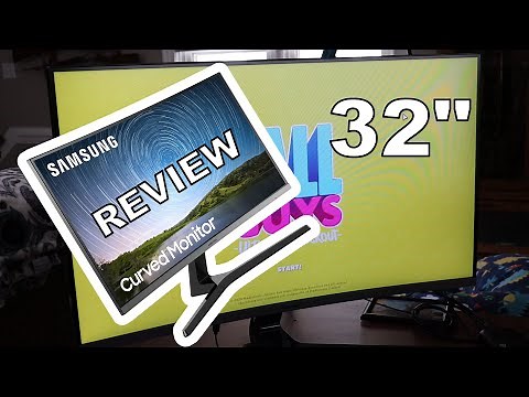 CR50 Samsung curved LCD 32 inch monitor review and setup 1080p