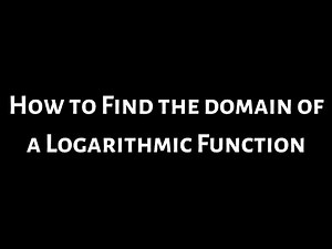 How to Find the Domain of a Logarithmic Function Example with f(x) = ln(1 - x^2)