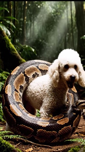 Cat Saves Dog From Giant Python #CatSavesDog #PythonAttack #AnimalRescue #dogvspython | Roeun KH | Facebook
