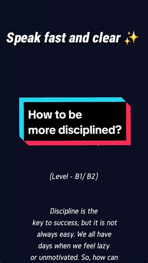 How to Be More Disciplined in English Learning