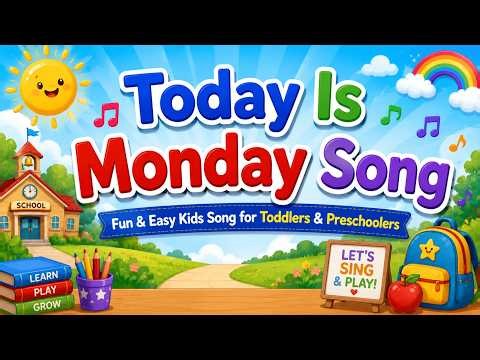 Today Is Monday Song | Fun Learning Song for Kids, Toddlers & Preschoolers