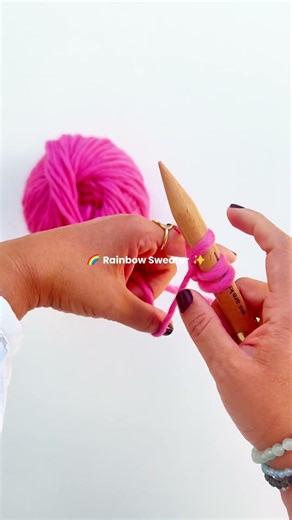 Making a Rainbow Sweater in 3, 2, 1