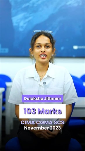 Ascend with Chamaka on Instagram: "Dulaksha, one of the brilliant achievers in CIMA Case Study exams! 💫 She shares her top tips for remembering key elements from the CIMA pre-seen. Perfect for boosting your analysis and exam confidence. 📚✨ #chamakar #cima #scs #ai #aitools"