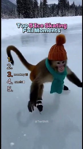 Top 5 Ice Skating Fail Moments🧊⛸️ #funnyvideos #iceskating #top5 #rankingvideo