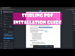 Stirling PDF Installation Tutorial – Self-Host Your Open Source PDF Editor in Minutes!