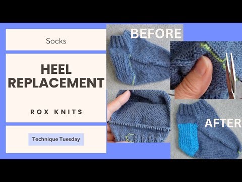 Replacing a Sock Heel Flap and Heel Turn // Technique Tuesday