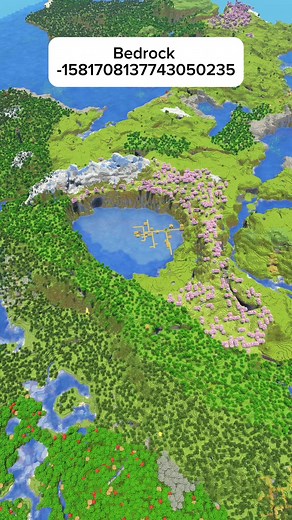 Seed found by: u/Proper-Count-7320 #minecraft26 #minecraftseeds #minecraftbedrock #cherryblossom