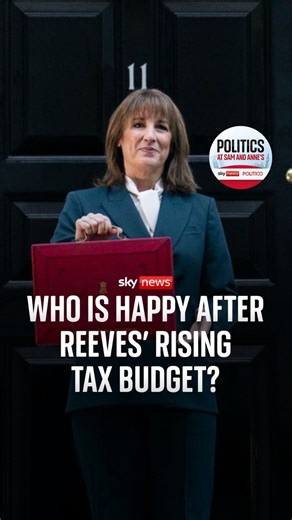 Who is happy after Reeves' tax rising budget? Sky's Sam Coates and Anne McElvoy discuss who came out on top after the budget was published early in error by the Office for Budget Responsibility. 🎧 Listen now https://podfollow.com/politics-at-sam-and-annes | Sky News