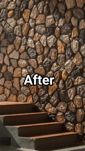 Before & After Transformation | Field Stone Wall Cladding Makeover. #articlad #interiordesign