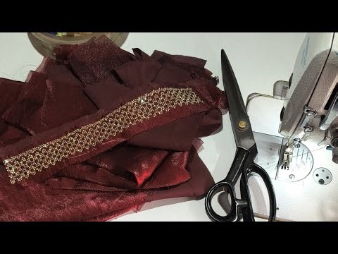Designer Blouse Design Cutting And Stitching #blouse #cutting #stiching #fitting