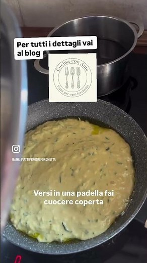 Frittata di farina di ceci e zucchine