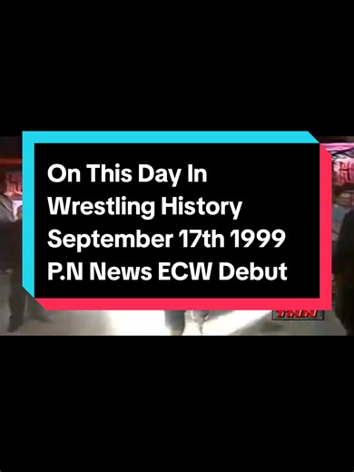 On This Day In Wrestling History September 17th 1999 #onthisday #ecw #wrestletok #wrestling #fyp