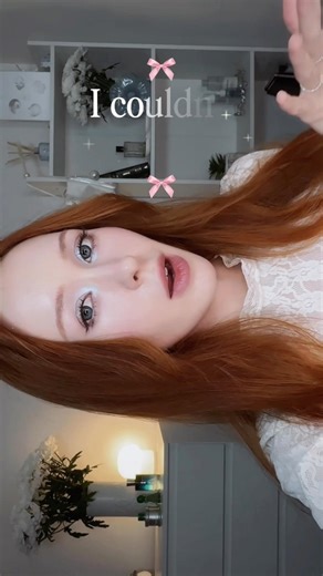 blue sparkly makeup transition 🙂‍↕️💙