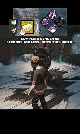 Complete generators in less than 40 seconds with this dbd build! Tag your duo:) #dbd #deadbydaylight #dbdtiktok #deadbydaylightmoments #dbdbuilds