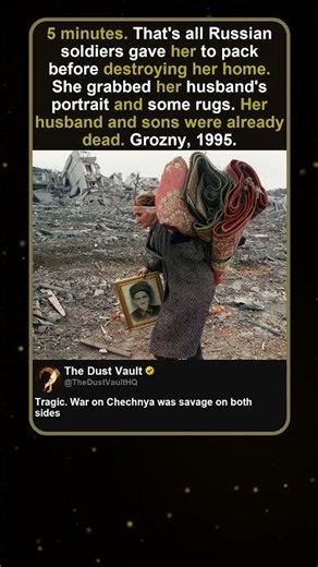 Chechen Woman Given 5 Minutes to Leave Grozny 1995