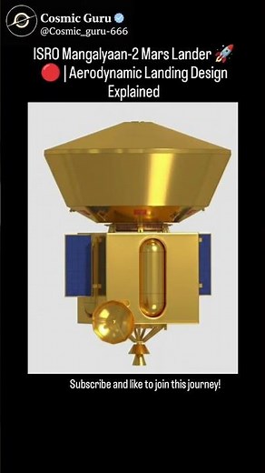 ISRO Mangalyaan-2 Mars Lander 🚀🔴 | Aerodynamic Landing Design Explained