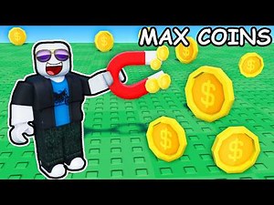 Using MAGNET to collect INFINITE Coins in Roblox...