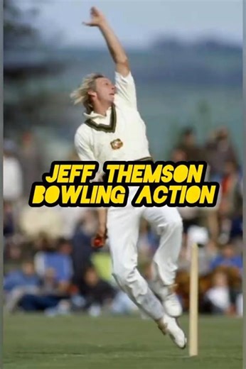 Jeff thomson bowling action in slowmotion🔥☠️#shorts#cricket#trending