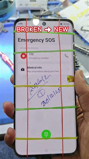 टूटी Display 20 Sec Me New 😲 | Mobile Repair #Shorts