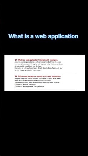 What is web application ⁉️full video link in description 👇 | #it402