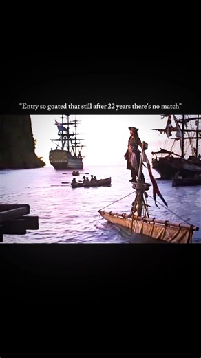 Coma Movies on Instagram: "An entry so goated that even after 22 years, nothing has come close. A sinking ship, a broken mast, certain defeat — and Jack Sparrow steps onto the dock like it was all part of the plan. No dramatic music, no heroic pose, just effortless swagger and perfect timing that instantly defines the character. In a single moment, cinema got one of its most legendary introductions ever. This wasn’t just an entrance — it set the standard. Still unmatched. . . #jacksparrow #johnn