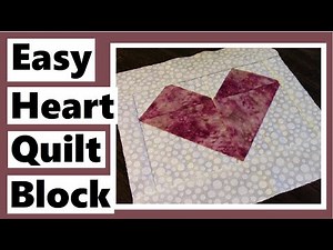 Easy Heart Quilt Block Tutorial