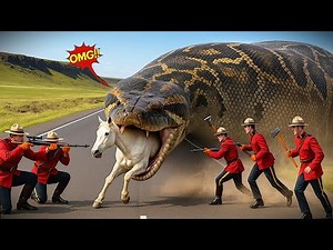 Heroic Rescue Team Saves Lonely Horse from Giant Python Terrifying Attack🐴🐍