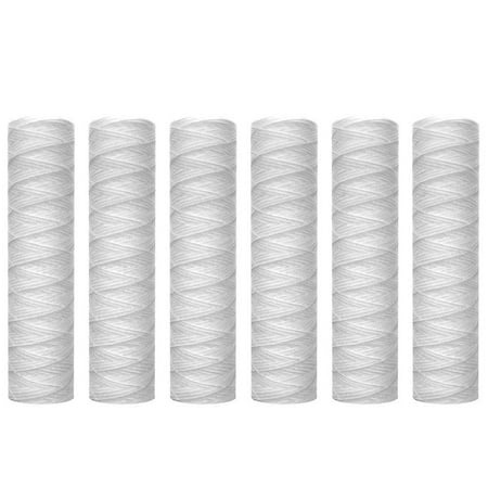 10 Micrometre String Wound Sediment Water Filter Cartridge,6 Pack, Sediment Filtration,universal - Walmart.ca