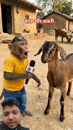 #funny #monkey and got# interview # trending # short # kya jawab diya bakari ne😜😃😄😁😆