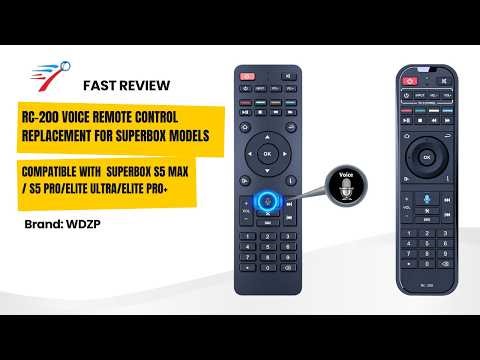 WDZP RC-200 Voice Remote Control Replacement for Superbox | My Short Review & First Impressions