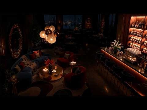 1950s rainy night in new york☔vintage jazz playing from another room|cozy oldies music & rain sounds