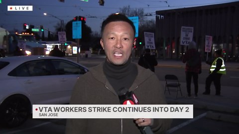 VTA workers strike continues into second day