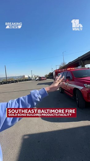 Smoke billowing from a multiple-alarm fire on Newkirk Street in Southeast Baltimore can be seen from across the city. Kate Amara WBAL is at the scene and reports the ﻿Gold Bond Building Products﻿ facility is what's on fire: http://www.wbaltv.com/article/newkirk-street-fire-southeast-baltimore/69410385 | WBAL-TV 11 Baltimore