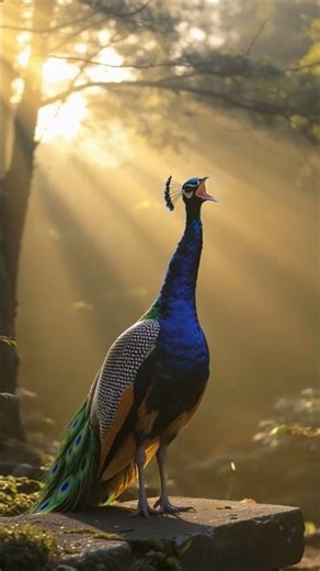 most beautiful peacock sounding 🦚🦚🦚#birds #animals #peacock #nature