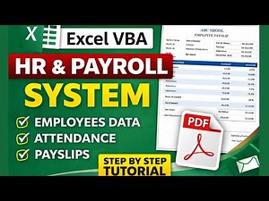 Build a Complete School HR, Attendance & Payroll System in Excel VBA (From Scratch)