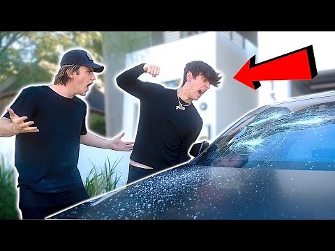 Bryce Hall came to my house and smashed my car window (Rematch?)