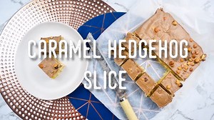 Made with condensed milk and Arrowroot bikkies, then topped with melted chocolate: this hedgehog slice is an icon for a reason! https://www.bestrecipes.com.au/recipes/caramel-hedgehog-slice-recipe/2tzu9b4c | Best Recipes