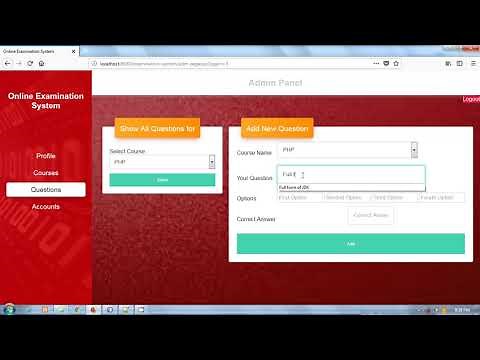 Online Examination System Project In Java. java final year projects with source code