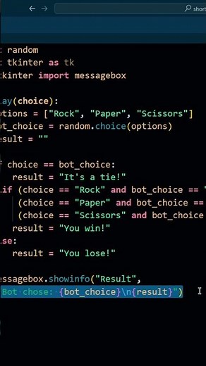 Build Rock-Paper-Scissors Game in Python with GUI! #programming