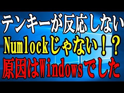 【Windows】テンキーが打てない時の対処方法【Numlock以外】