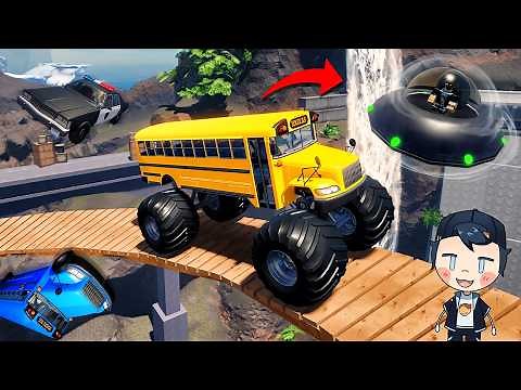 VROOM!! Tantangan Super Sulit Monster Bus & Kendarain UFO Alien? | Drive a Bus Indonesia