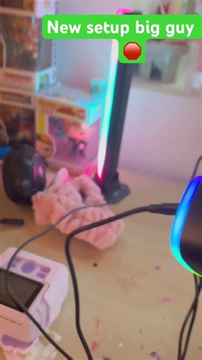 New setup #spongebob #hiphop #gaming #pc #keyboard # monitor # mouse #fhnkopops