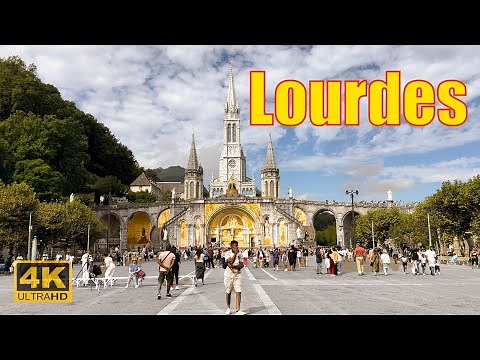 Lourdes, France 🇫🇷 - 4K HDR Walking Tour | Lourdes 4K | A Walk In Paris
