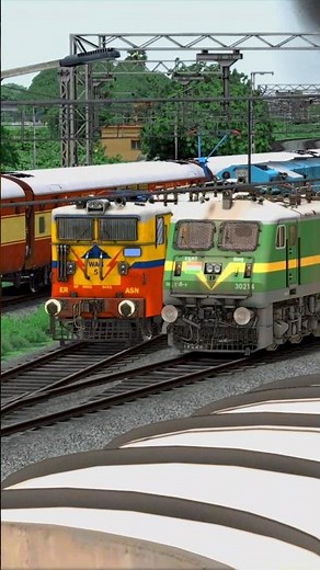 Indian WDM3D Locomotive Crash Bumpy Railroad Train Simulator Game #train #trainsimulator #traingame