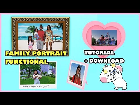 THE SIMS 4: FUNCTIONAL FAMILY PORTRAIT (download+tutorial)