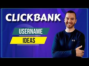 Clickbank Username Ideas (Creating A Clickbank Username)