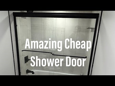 Modern Shower Door Install // Delta Semi Frameless Shower Door Install