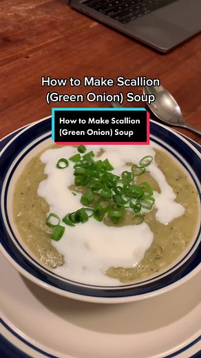 How to Make Scallion (Green Onion) Soup #greenonion #springonion #scallion #soup #recipe #greenonionsoup #onionsoup #fallharvest #harvest #urbangarden #vegetable #vegetablegarden #roofgarden #potato #thyme #bayleaf #avrillavigne #imwithyou #avrillavigneimwithyou